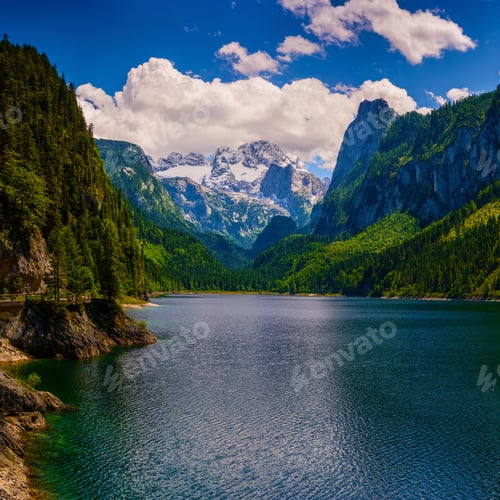 Preview: lake between mountains