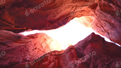 Preview: Looking up stone rock cave formation arizona new mexico