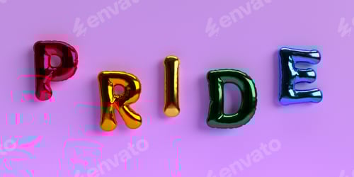 Preview: Pride font text calligraphy colorful rainbow symbol sign gay lesbian homosexual bisexual lgbtq love