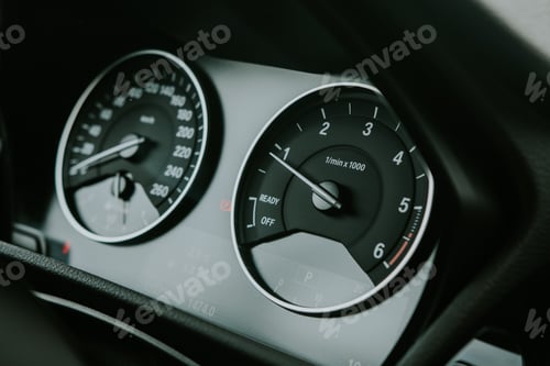 Preview: Modern luxurious car interior in winter