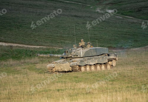 Preview: Military tank in a battlefield