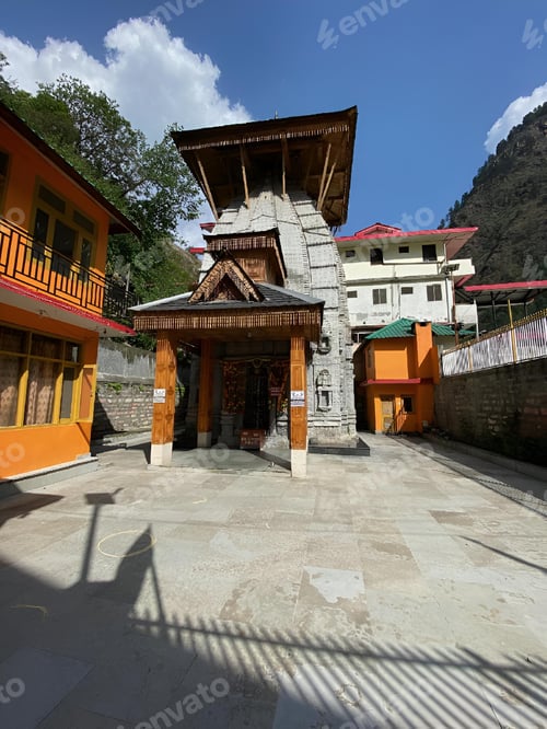 Preview: Old Pandava Temple at Manikaran, Kasol, Himachal Pradesh.