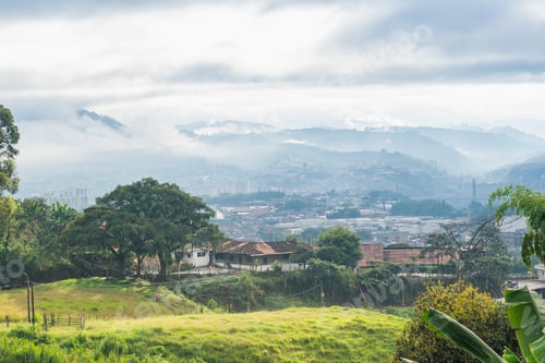 Preview: panoramic view in the municipality of Dosquebradas-Risaralda, Colombia seen from the mountains