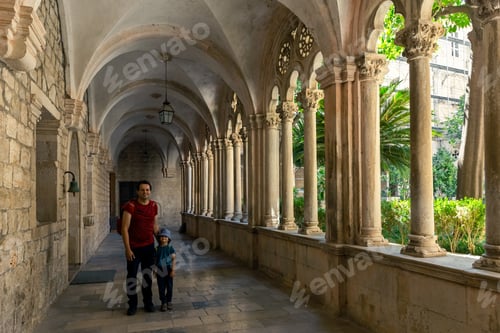 Preview: Gothic Courtyard in Dubrovnik Monastery Museum