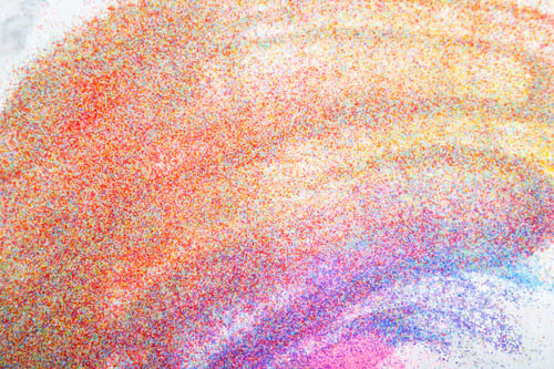 Preview: Abstract gradient of powdered rainbow colors