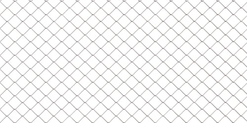 Preview: Metal wire mesh fence isolated on white transparent. Chain link fence