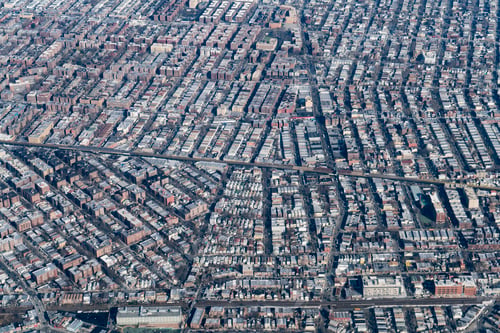 Vorschau: Luftaufnahme von Brooklyn, New York, USA