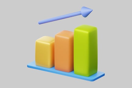 Preview: Bar graph with three bars of varying heights