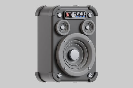 Preview: Portable speaker with control panel