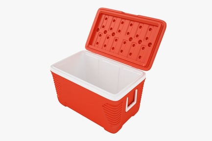 Preview: Portable Ice Chest - Orange Insulated Cooler