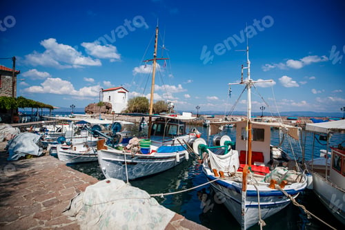 Preview: Lesvos, Greece. Skala Sikamineas Village view in Lesvos Island