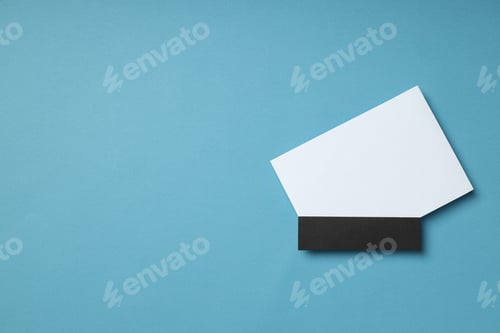Preview: Election voting form on blue background, space for text