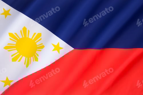 Preview: Graphic Image of National Flag with Geometric Design