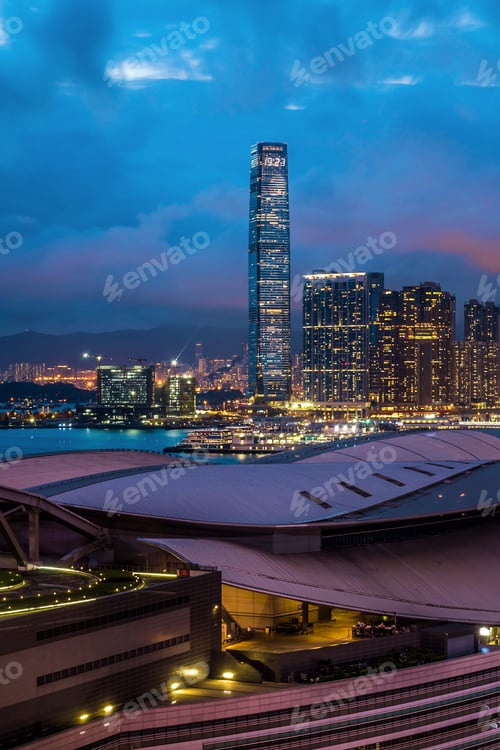 Preview: View of International Commerce Centre, the tallest building in Hong Kong.