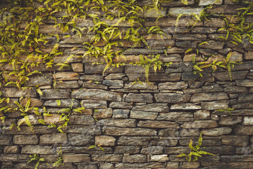 Preview: Dark old brown stone wall background