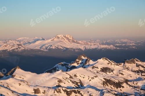 Preview: Canadian Mountain Landscape. Aerial Nature Background