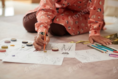 Preview: Fashion Designer Drawing Sketches