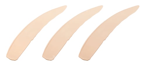 Preview: Face foundation samples isolated on white. Natural colors cosmetic products brush strokes swatches