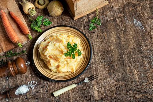 Preview: Parsnips puree with potatoes and carrots