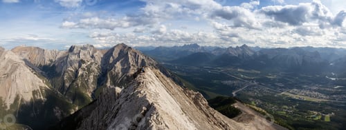 Preview: Panoramic View of Canadian Rocky Mountain Landscape