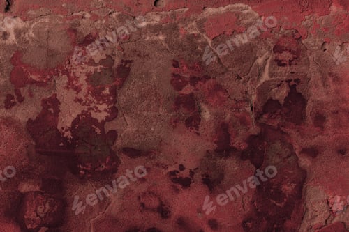 Preview: full frame view of dark red cracked wall textured background