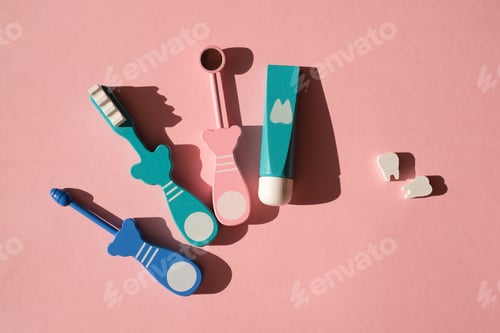 Preview: Dental models tools for the treatment, prevention and hygiene teeth