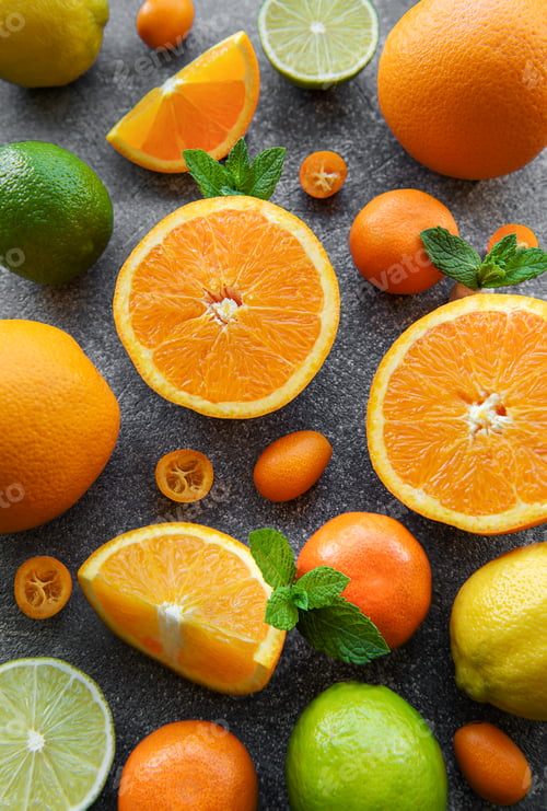Preview: Sliced fresh citrus