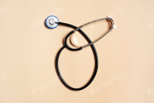 Preview: Stethoscope on the Beige Background