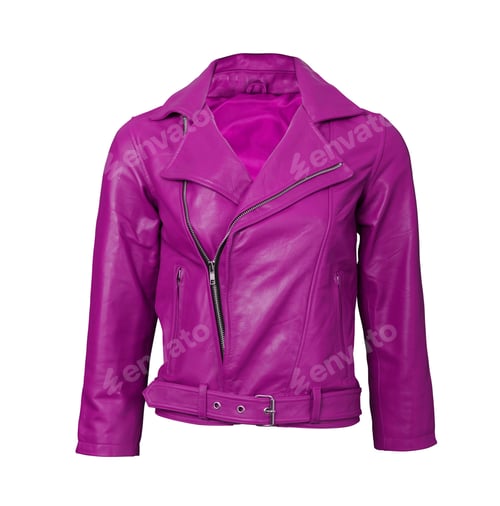 Preview: pink leather jacket