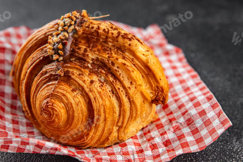 Preview: croissant fresh sweet dessert baking bakery appetizer meal food snack on the table copy space food