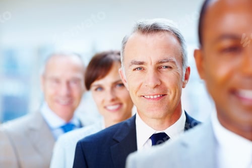 Preview: Senior executive with team
