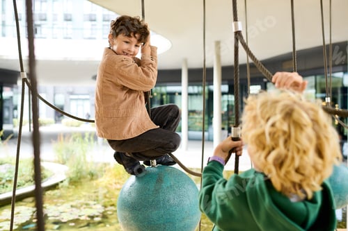 Preview: Joyful autumn playtime in the park captures the essence of childhood bliss