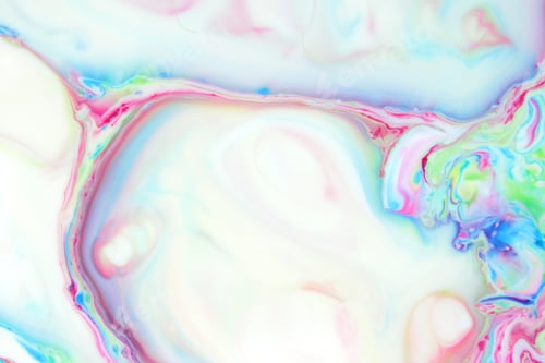 Preview: Abstract Light Drawing Of Paint In Liquid, Creative Background For Designer, Colorful Divorce