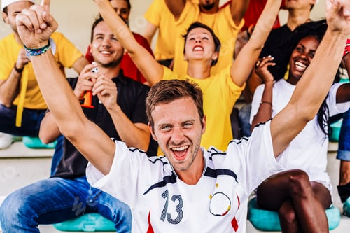 Preview: Supporters from Germany at Stadium