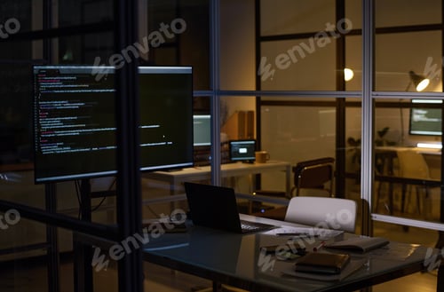 Preview: Modern Office Of IT Company In Evening