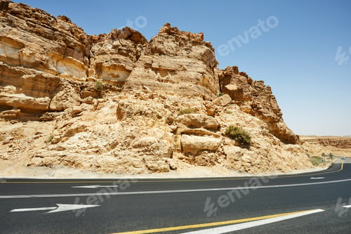 Preview: Landscape Mahtesh - Ramon Crater, in the Negev Desert, Southern Israel.