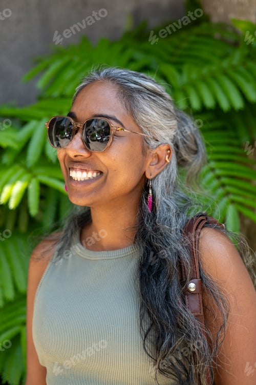 Preview: Portrait of happy smiling woman