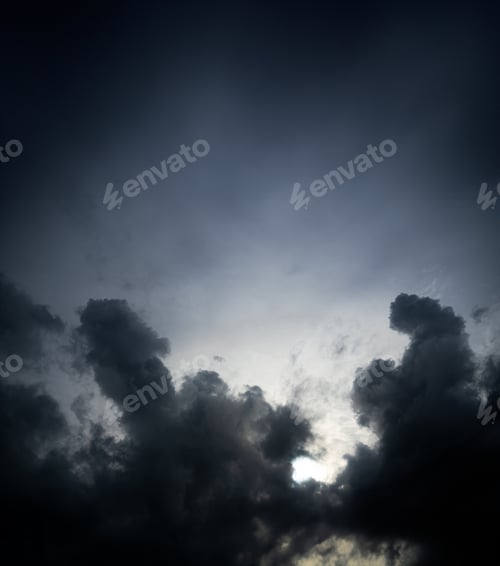 Preview: Cloud storm sky dark rain lightning thunder stoumy