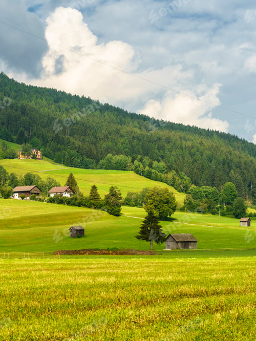 Preview: Cycleway of Pusteria valley at summer