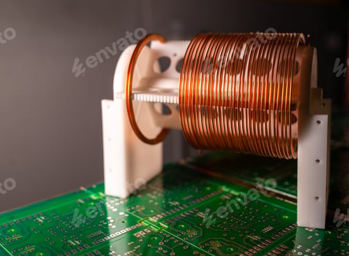 Preview: Close-up of a coil of copper wire