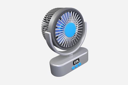 Preview: Mini Desk Fan 3D Illustration