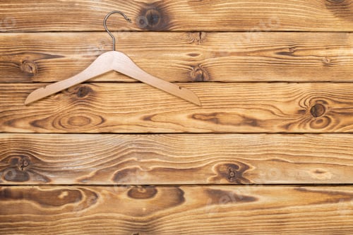 Preview: Wood Grain Backdrop with Wooden Hanger