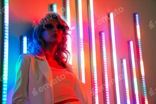 Preview: Blond woman in studio
