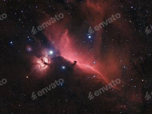 Preview: Horsehead Nebula (Barnard 33),a small dark nebula in the constellation Orion
