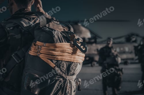 Preview: Amazing shot of an airborne forces soldier from back