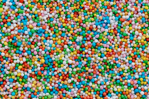 Preview: Thousands sprinkles tiny sugar beads for decorating cakes and desserts background.
