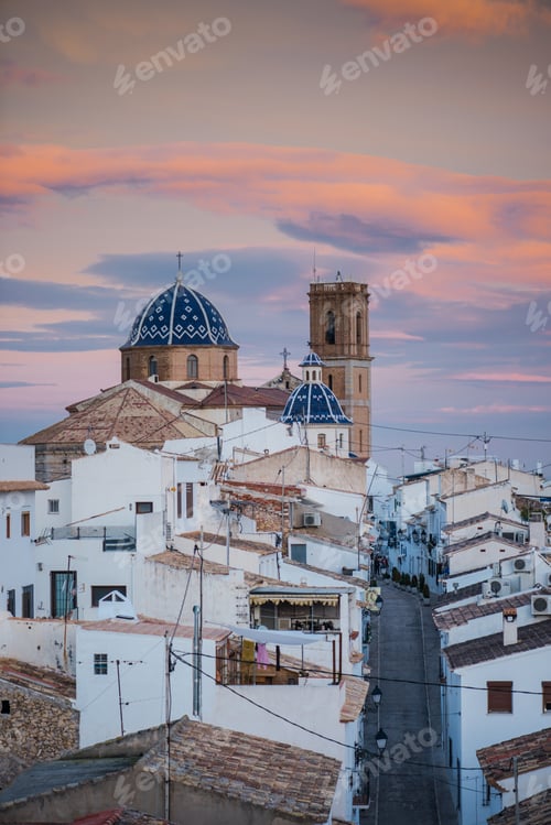 Preview: White houses with terracota roof in Costa Blanca