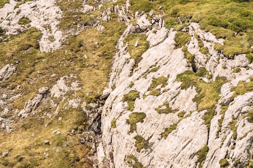 Preview: Scenery Alps with moss on rocky mountain