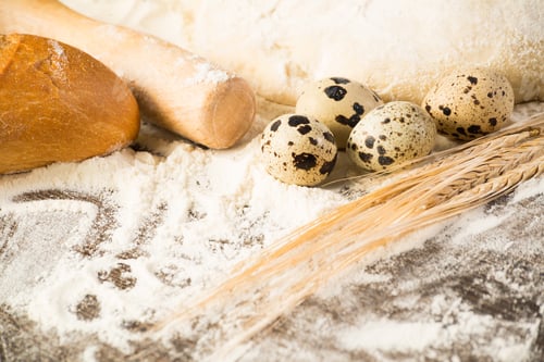 Preview: flour, eggs, white bread, wheat ears