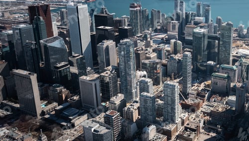 Preview: Aerial view of Toronto city skyline, Canada